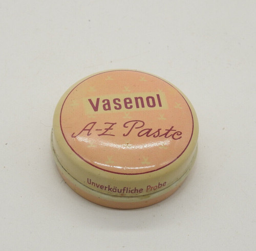 ältere blechdose vasenol - blechdose,