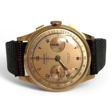 Exactus Uhr Chronograph 37 mm Herren Armbanduhr Gold 18K selten Stück 750er