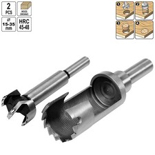 Forstnerbohrer Zapfenschneider Astlochbohrer 2tlg Set Scharnierlochbohrer Bohrer
