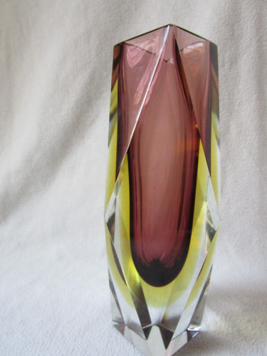 Murano glas blockvase - murano,