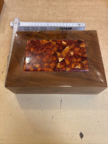 Dose holz bernstein antik - dose,