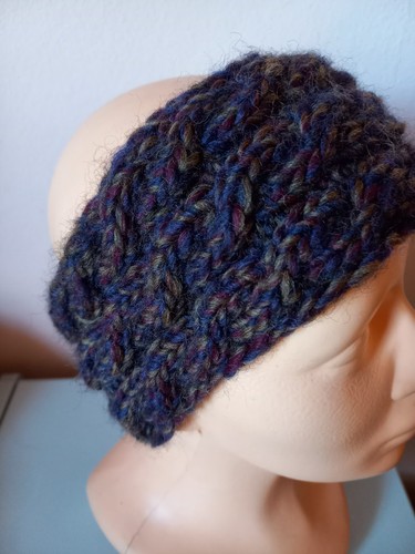 Stirnband handgestrickt tweed - handgestrickt,