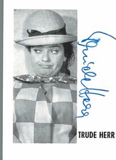 Trude Herr    **     Original Unterschrift auf Karte **   N 103 i