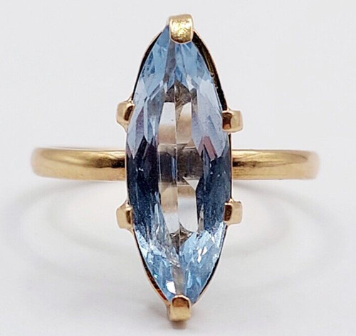 Marquise ring 18k gold - marquise,