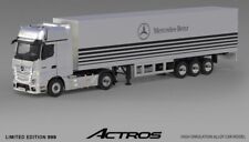 MB Mercedes Benz Actros + Trailer  - silver - Time Micro 1:64