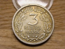 Alte Silbermünze 3 Mark 1931