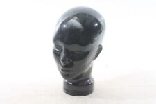 Glaskopf Schwarz Huthalter Kopfhörer Halter Vintage Glas Kopf Perücke