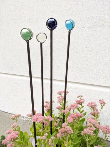 Edelrost gartenstecker mit - edelrost,
