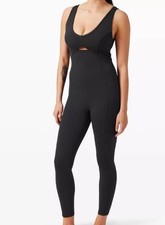 Lululemon Jumpsuit EINTEILER Gr. 8 Deutsche Gr.38/40 Schwarz Wie Neu Top Zus