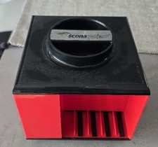 Kassettenkarussel Scona Variant Würfel rot schwarz DDR 70er Vintage