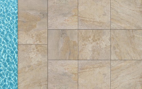 Keramik poolrandplatten slate - keramik,