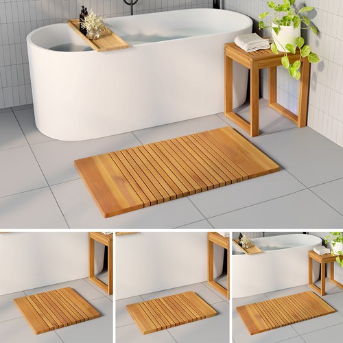 Badematte aus holz saunamatte - badematte,