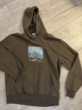 Herren Kapuzenpullover Sweatjacke Hoodie Sweatshirt Pullover M Langarm Braun