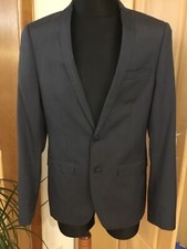 Herrenanzug Tom Tailor Gr. 94 Grau/Anthrazit Tanzkurs Abiball Hochzeit Party