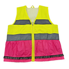 TCM Tchibo Warnweste Kinder 122/128 – Gelb/Pink – guter Zustand