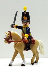 GARDE REITER BLAU HUSAR DRAGONER E Playmobil zu Franzose Napoleon Custom RAR !