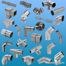 Edelstahl Rohrverbinder Bogen