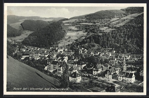 Zell wiesental blick auf - zell, /