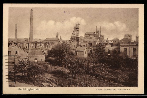 Ansichtskarte recklinghausen - ansichtskarte,