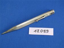 Antiker Drehbleistift 900er Silber Bleistift - dreieckig mit rotem Stein am Dreh