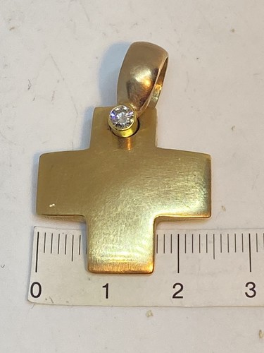 Gold kreuz 585 14k mit - mit, 0,18ct