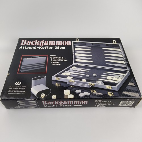 Backgammon attaché koffer - backgammon, attaché-koffer
