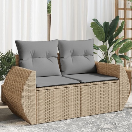 Sitzer gartensofa mit kissen - 2-sitzer,