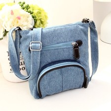 Damen Schultertasche Top Handgriff Handtasche Jeans Handtasche Umhängetaschen