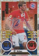 Match Attax Bundesliga 2016/17 389 Thomas Müller Club-Einhundert AUTOGRAMMKARTE