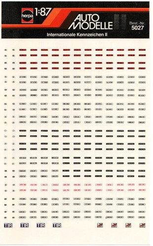 Herpa decals - 1:87,