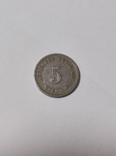 Deutsches reich pfennig 1907 - reich, 5