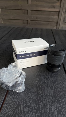 Sigma sony mount 16mm - e-mount, dc
