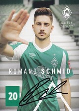 Romano schmid autogrammkarte - romano,