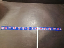 56 cm blaue Trachtenborte Webband Herzchen + Blumen Bordüre