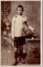 Edwardian Boy Football Studio