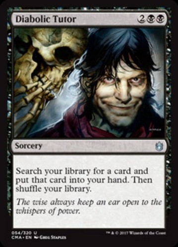 Diabolic tutor commander - diabolic,