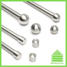 Edelstahl Endkappe Rundstab