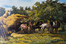 Sommerliches Gemälde Öl