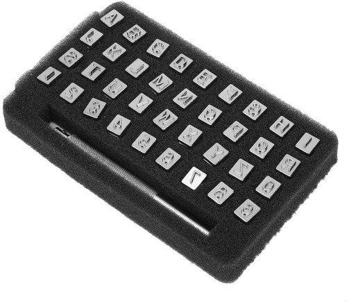 36pcs leder stempel alphabet - 36pcs,