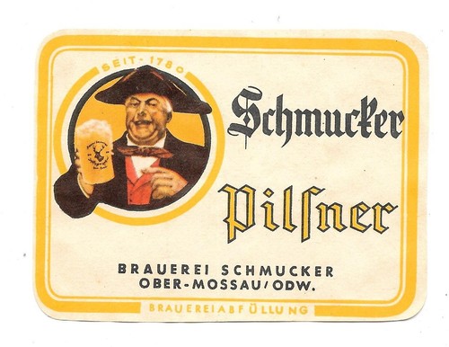 Bieretikett brauerei schmucker - bieretikett,