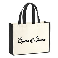 Jutetasche Queen & Queen Krone