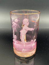 ANTIKER GLASKRUG Rosa GLAS