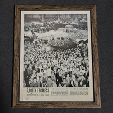 Framed WWII Boeing B-17 Flying