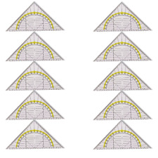 10x Geodreieck Geo Dreieck Unzerbrechlich Lineal Flexibel Biegsam Schule NEU