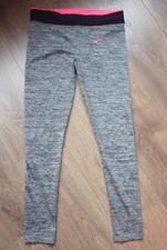NIKE Damen Stretch Skinny Sport-Hose Leggings Gr.XL Grau meliert