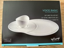 Villeroy & Boch Vivo „Dip und Teller Set“ 2 tlg Weiß NEU!