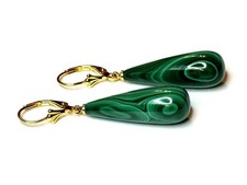 Ohrringe natürlicher Malachit