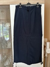 Maxirock Gr L Giani Feroti trennbar zum Minirock mit Reißverschluß Grau