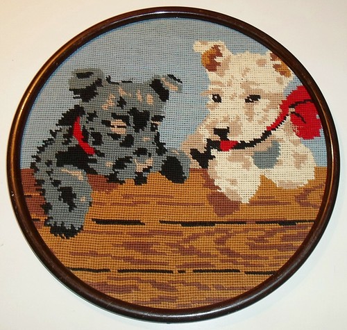 Terrier altes gesticktes - ,,