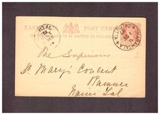 Indien Postkarte aus 1897 nach Ramnee Stempel CALCUTTA   - 23
